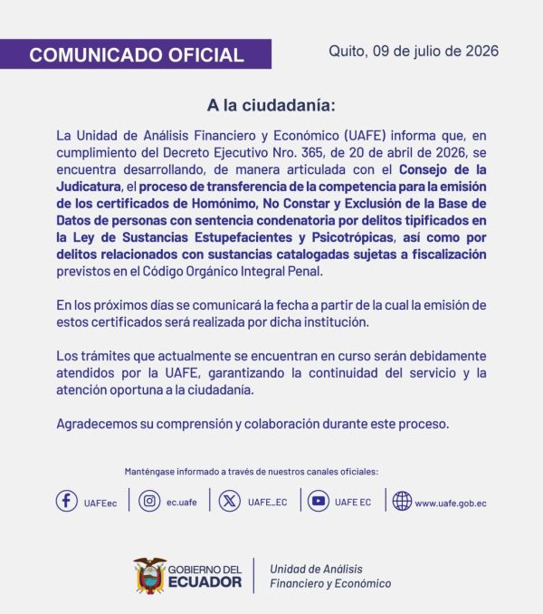 comunicado